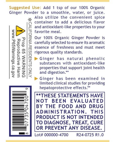 100% Organic Ginger Powder