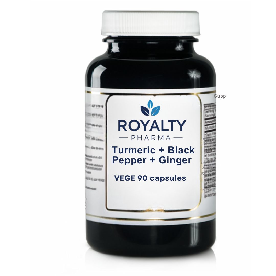 Royalty Turmeric + Black Pepper + Ginger VEGE 90 capsules